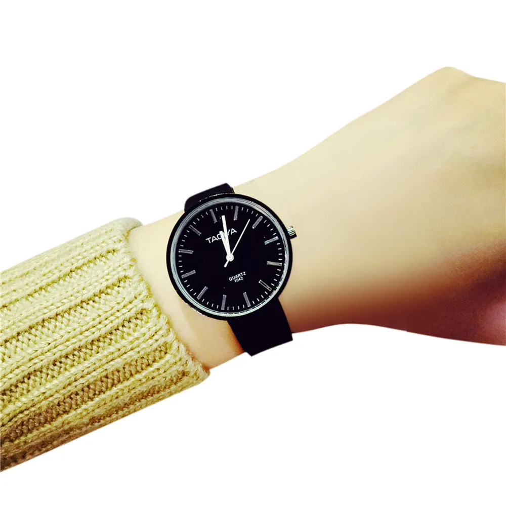 

Solid Simple Female Watch Women Retro Casual Fashion Style Silicone Watch Reloj Mujer Women Watches Montre Femme Clock Women