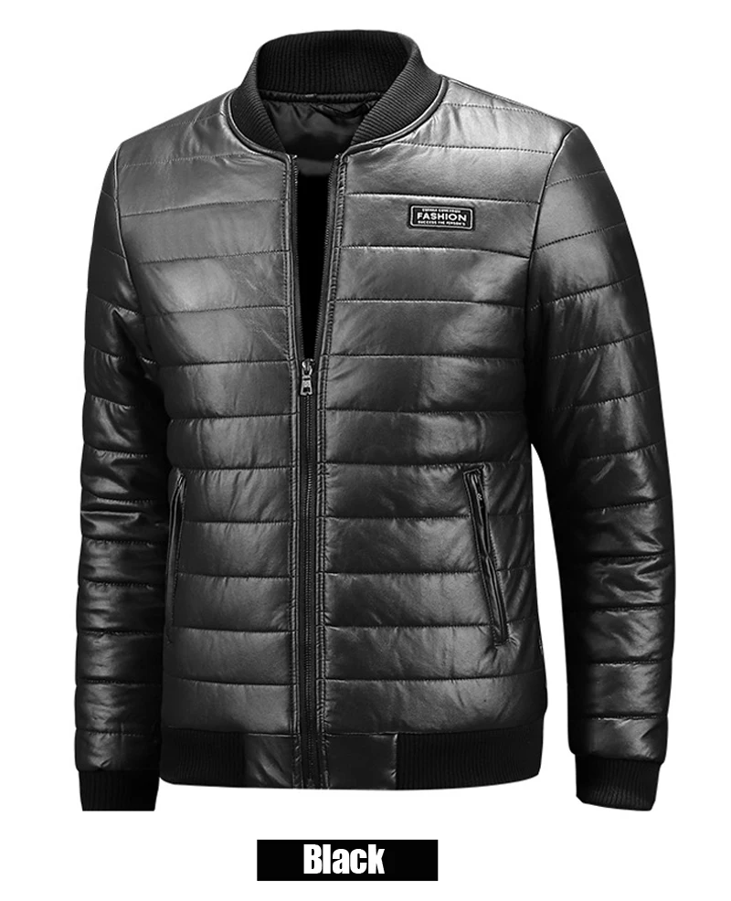 PEILOW размера плюс M-6XL 7XL 8XL мотоциклетная кожаная куртка мужская зимняя бейсбольная кожаная одежда с воротником мужские кожаные куртки пальто