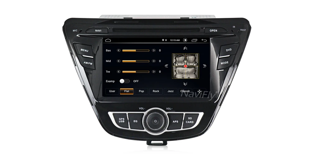 Cheap Navifly 2din Android8.1 Car dvd Multimedia Player GPS Navigation For Hyundai Elantra Avante Radio BT MAP Quad Core Stereo Audio 12