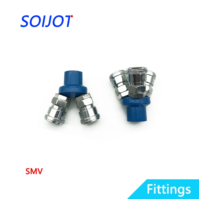 

1pc C type quick connection SMV2 double fork circular two-way SMY3 front fork round air compressor parts