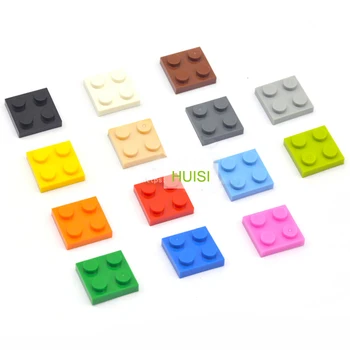 

Early Learning Building Toys Plastic Blocks 2x2 Short Bricks Parts Compatible With Legos Unesex DIY Toys For Children 100pcs/lot