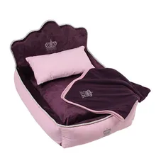 Luxury Princess Pet Bed Dog Bed Cat Mat Sofa Dog House Dog Nest Sleep Cushion Kennel New Free Shipping