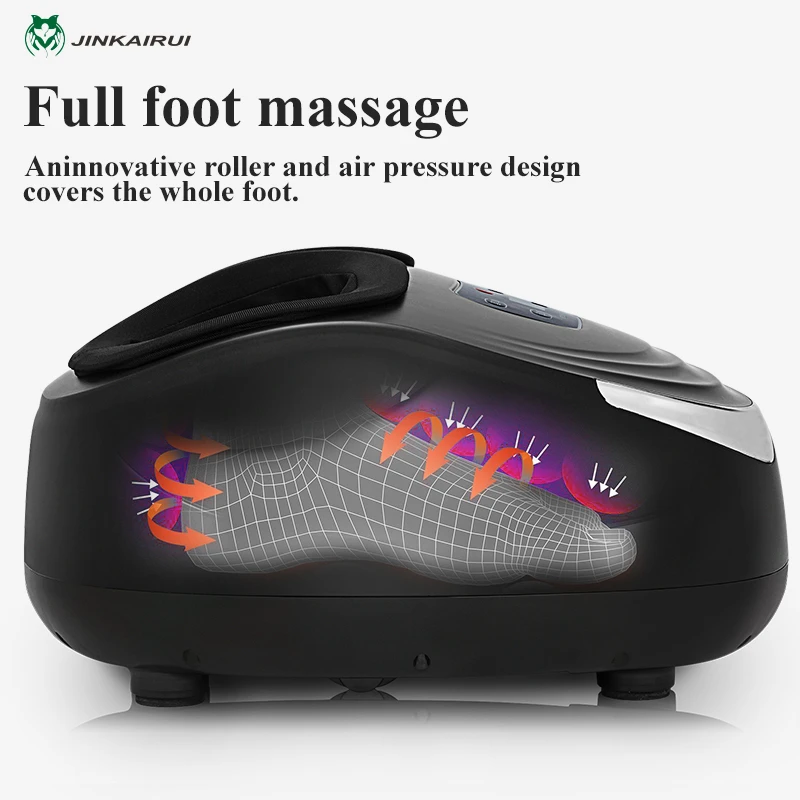 Koop Eu Plug Elektrische Antistress Voet Massager Vibrator Massage Machine Infrarood Verwarming Therapie Gezondheidszorg Apparaat