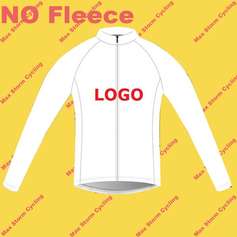 На заказ, зимняя одежда для велоспорта из теплого флиса с длинным рукавом и без флиса, верхняя одежда для велоспорта
