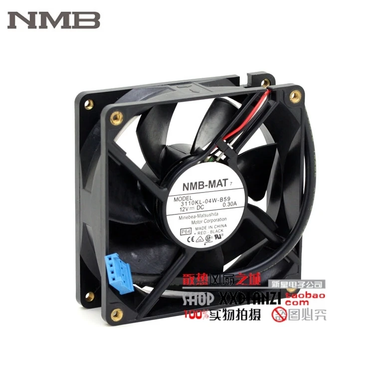 Для шарикового вентилятора NMB 3110KL 04W B59 8025 8 см 12 В 0 30 а с оригинальной пробкой|nmb