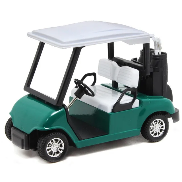 120 Alloy Golf Cart Toy Car Pull Back Golf Cars Model Decoration Toys