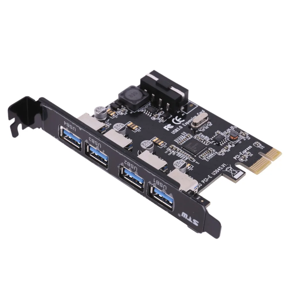 4 Порты и разъёмы PCI-E на USB3.0 горячей замены Plug and игрушечный преобразователь расширитель карта PCI-E 2,0 стандарт NEC Чипсет PCIE карты расширения