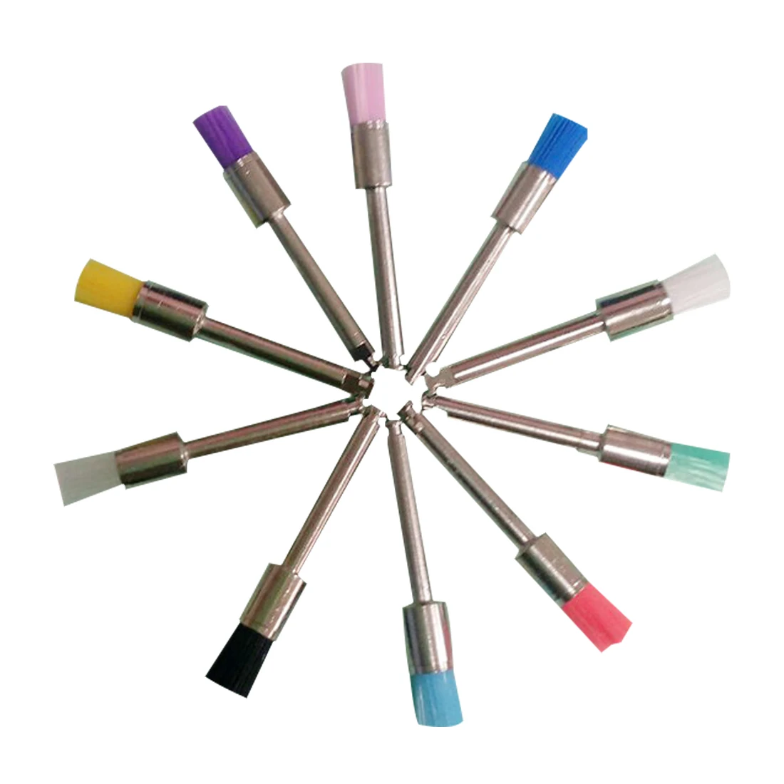 Dental Oral Grinding Nylon Latches Face Polishing Brush Colorful Dental Laboratory Materials