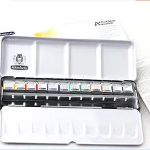 Schmincke 12 художников водного цвета Половина сковородки акварельные краски кисти для акварели пигментная краска набор студенческий набор канцелярских товаров