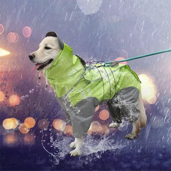 

Pet Dog Raincoats Waterproof Dogs Rain Jackets Safety Rainwear Dog Jumpsuits Poncho Clothes Raincoat For Small Medium Large Dogs