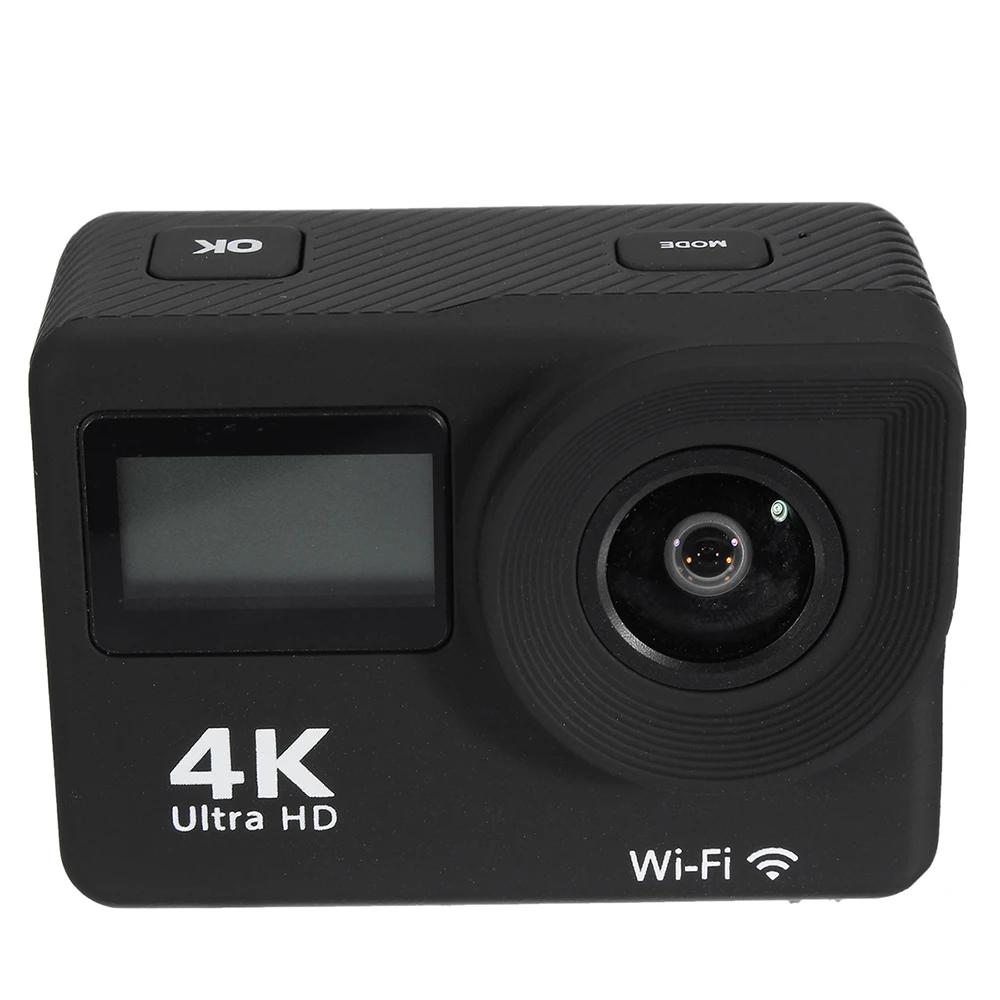 Andoer 4K экшн-камера WiFi двойной экран Ultra HD сенсорный экран DV спортивная видеокамера 170 градусов широкоугольный объектив 30 м водонепроницаемый