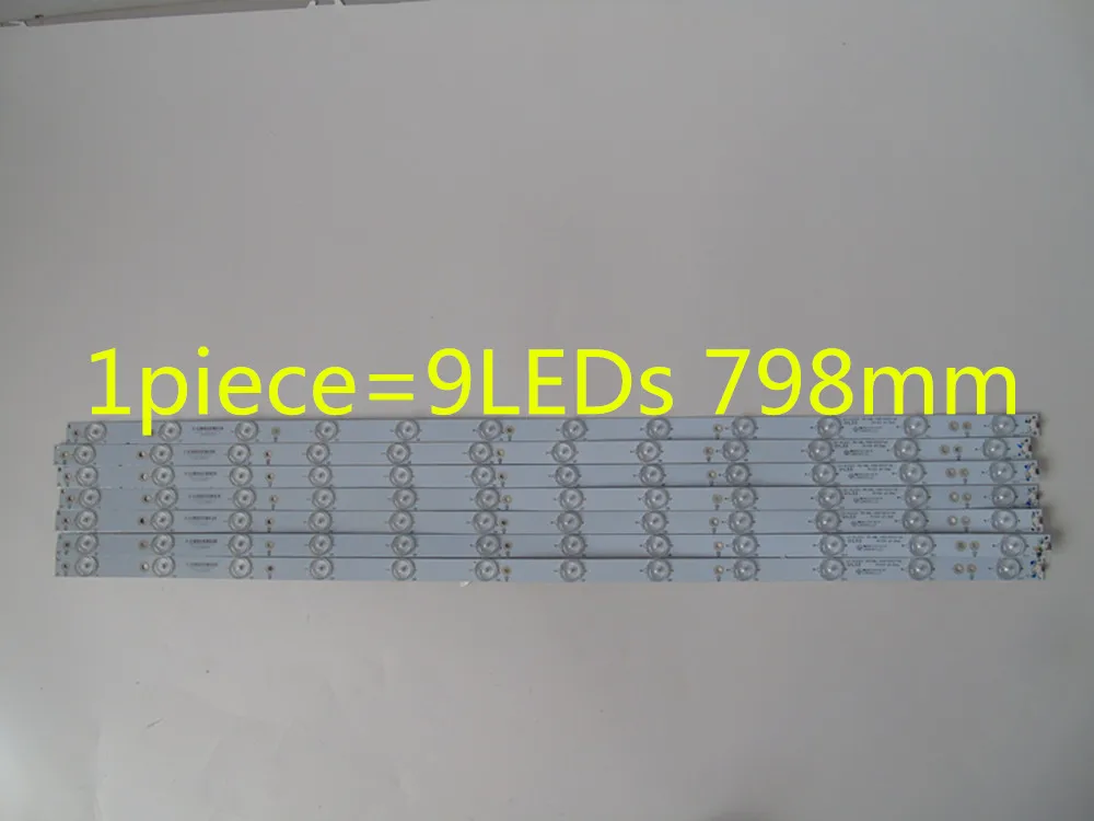 4 шт./лот 9 светодиодов 798 мм Светодиодная подсветка полоса для Sony TV KDL 40R380D 40PFL3240 GJ