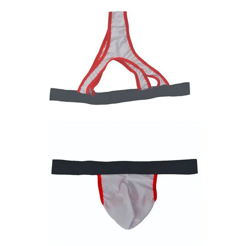 Sexy Seduce Men Underwear Wide Elastic Tie Conjoined Thons Set Gay