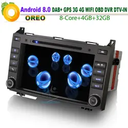 8 "Android 8,0 Авторадио DAB + автомобильное радио Bluetooth Wi-Fi 4 г gps RDS BT SD USB CD БД Mercedes Benz Vito Viano Cat Nav