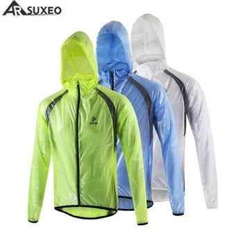 

ARSUXEO Outdoor Sports Cycling Raincoat Windproof Waterproof Windbreaker Bike Bicycle Jacket Hooded Wind Coat Jerseys Clothing