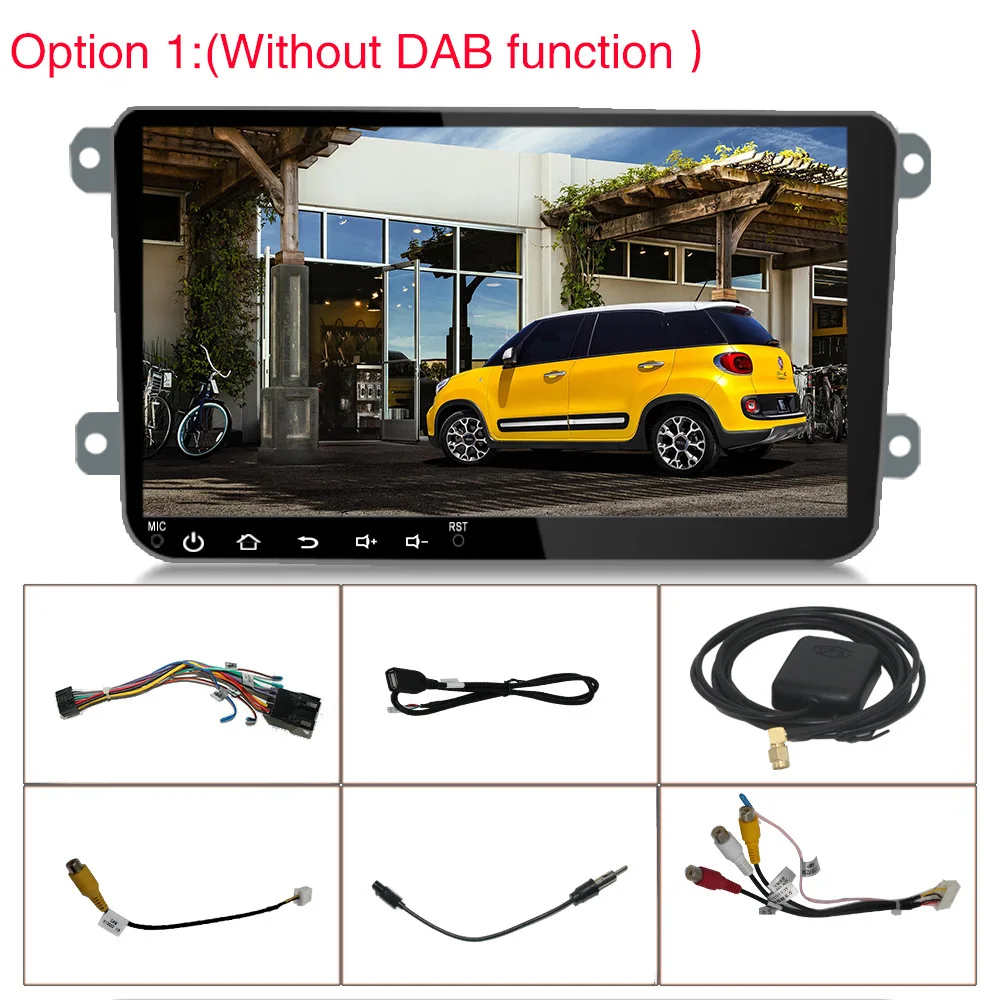 Perfect Android 8.1 Car Radio Stereo GPS Navigation MP5 Player 9 inch Touch Screen 16G Bluetooth For VW Polo Passat b6 touran jetta etc 8