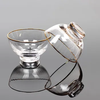 

2PCS Handmade 50ml Creative Japanese Hammer Cups Gold Plated Heat Resistant Tea Cup Kung Fu Tea Set Teacup Water Cup
