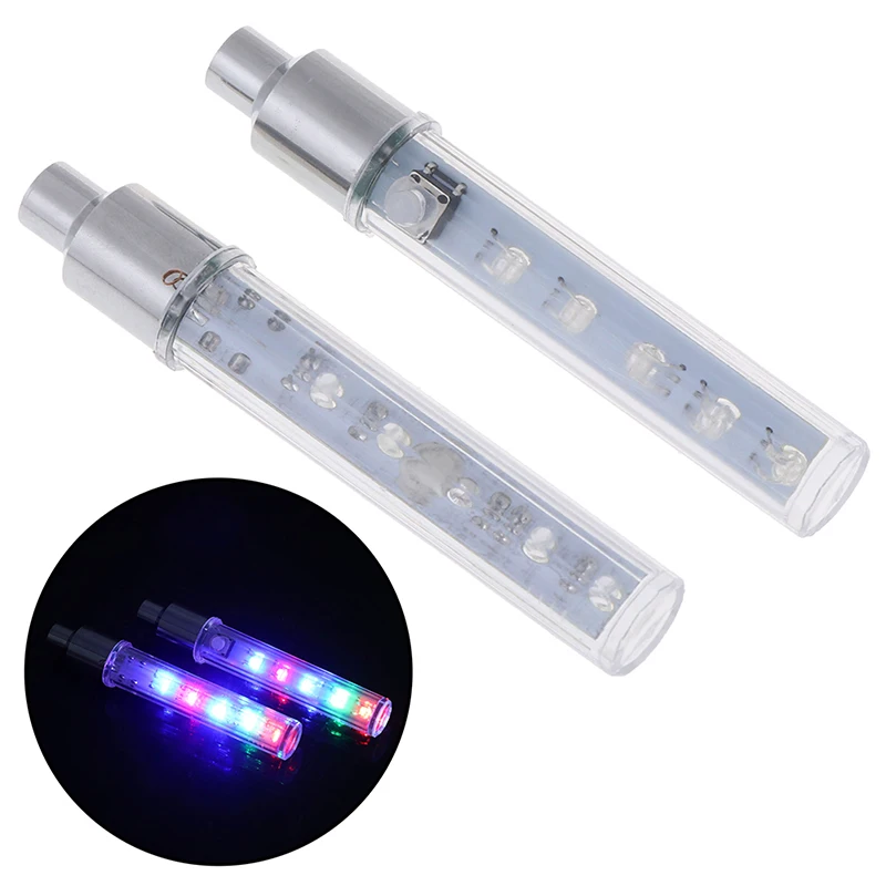 Best 2pcs Bicycle 5-LED Wheel Spoke LED Light Lamp Cycle Tyre Tire Wheel Valve Flash Light with Batteries inside 5