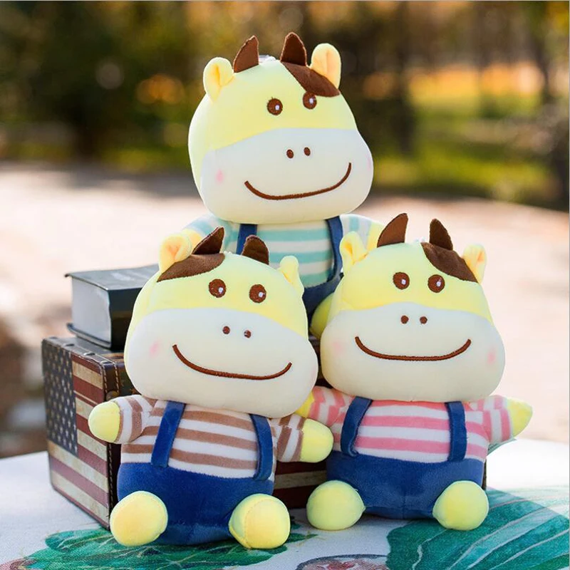 

25cm New Style Lovely Smalll Cattle Plush Toys Stuffed Animal Soft Plush Doll Toy Children Kids Birthday Gifts