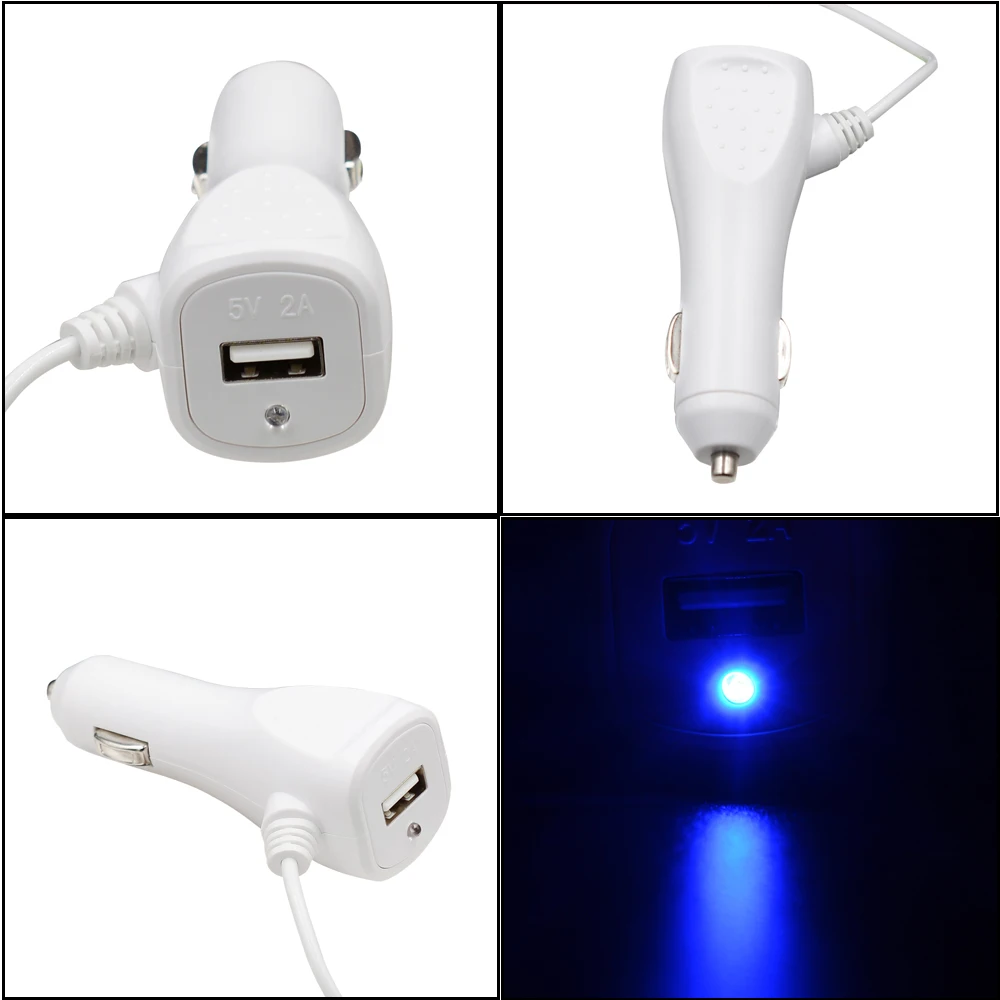 5V 2.0A USB Car Charger DC12-24V Cigarette Socket Lighter Fast Power Adapter + Android Charging line Styling | Автомобили и