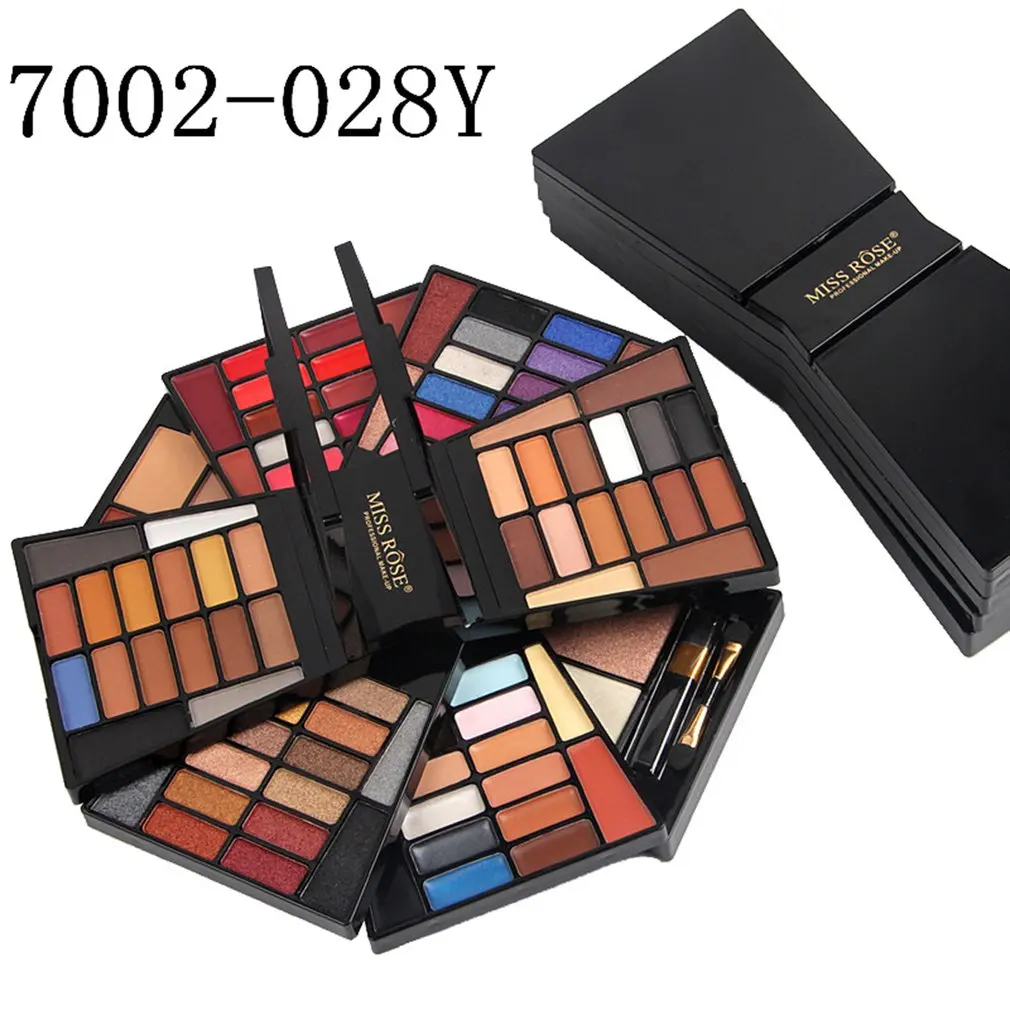 Make-up Box 64 Colors Eye Shadow Box Dressing Case 7002-028N/Y Make Up Tools Well-made Make-up Boxes dropshipping