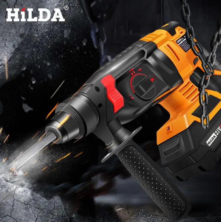 

Free shipping 24V Electric Hammer Home Power Tools Impact Drill lithium battery Multifunction Woodworking Power Tool