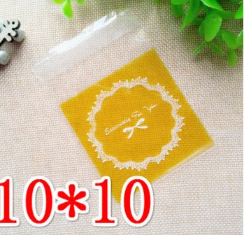50/100 шт./упак. 10*10+ 3 см для конфет и печенья с цветочным принтом для девочек, с завязками на бант, пластиковый пакет с рисунком самоклеющиеся подарочной сумке Свадебные сувениры Упаковка - Цвет: A13