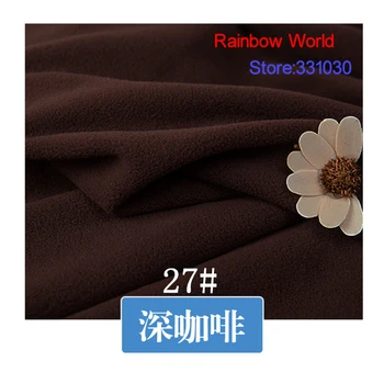 

27# deep brown 1 meter soft brushed polar fleece fabric for DIY colthes stuffed toys blanket bedsheet cushion material