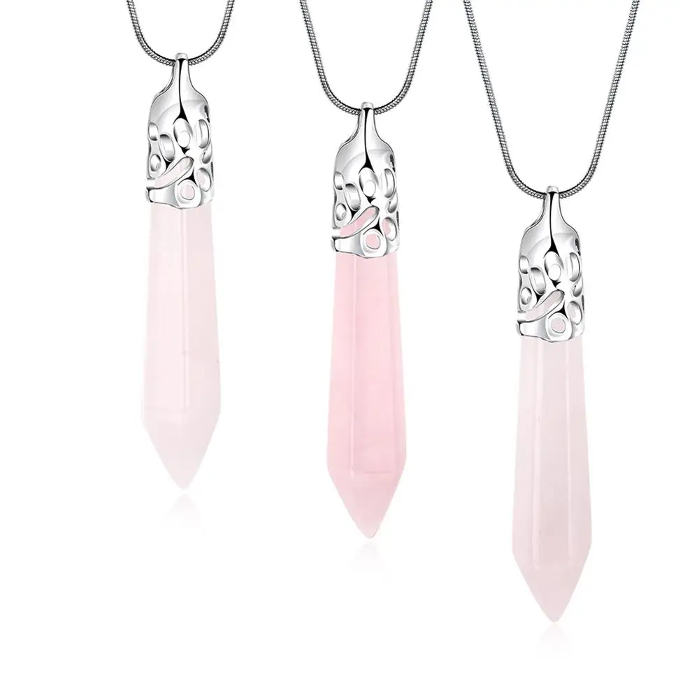 

N026-G Natural Stone pendant necklace