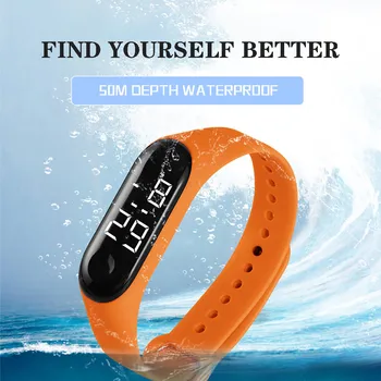 

Relogio Inteligente Digital Watch Women Sport LED Electronic Sports Luminous Sensor Watches Fashion Men Watches Clock #50