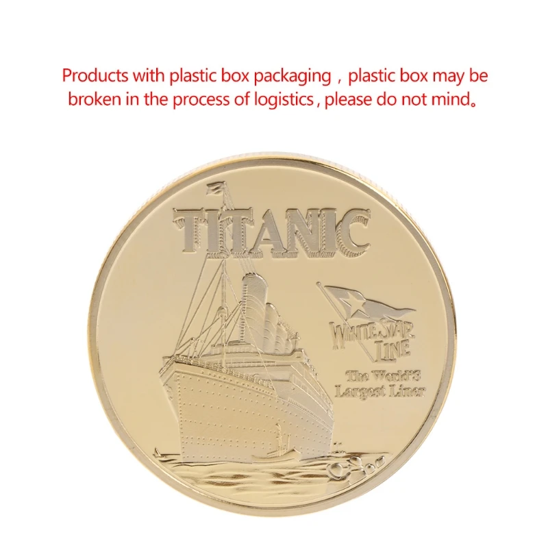 Commemorative Coin Titanic Ship Incident Collection Arts Gifts BTC Bitcoin Alloy Commemorative Coin Titanic Ship Incident Collection Arts Gifts BTC Bitcoin Alloy