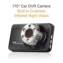 3 Pulgadas de 170 Grados del coche grabadora de vídeo G-sensor Del Coche DVR de La Cámara HD 1080 P detector de radar dvr visión nocturna cámara grabadora coche