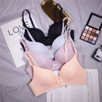 

Black Bra Brief Women Lingerie Sexy Underwear Brassiere Wire Free Sexy Bralette Bras Female Seamless Push Up Bra Intimates