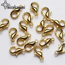 Free Shipping 15mm Lobster Clasps 20pcs Silver Gold DIY Jewelry Bracelet  Findings