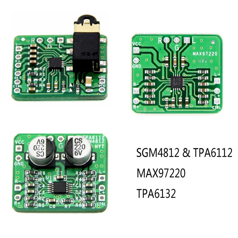 SGM4812 TPA6132 MAX97220 Сияющий декодированный усилитель дифференциальный сбалансированный HIFI аудио модуль Amp