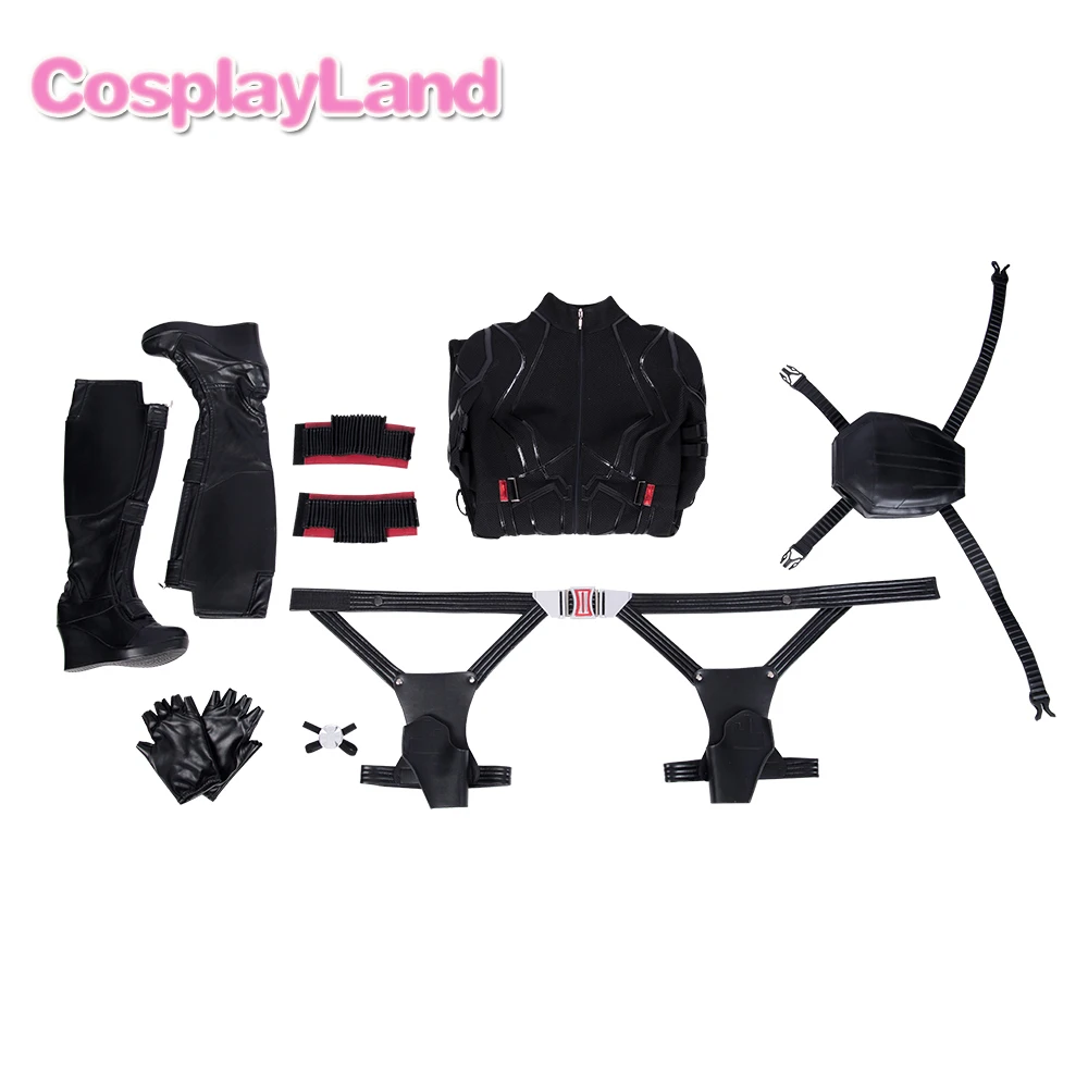 2019 Avengers 4 Endgame Black Widow Cosplay Costume Women Halloween Carnival Party Black Widow Avengers 4 Superhero CustomMade