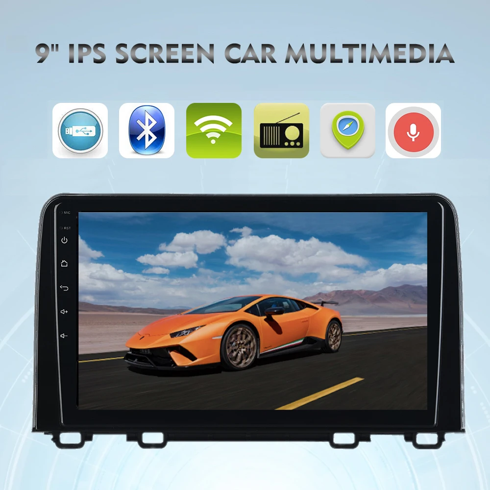Cheap Car Radio GPS Android 9.0 For Honda CRV 2018 CR-V Multimedia Player Navigation 9" 2.5D IPS Screen PX5 4G ram 32G rom 8-Core RDS 0