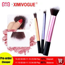 

XIMIVOGUE 3pcs Profession Makeup Brushes W/Black Bag Powder Eyebrow Blush Cosmetic Foundation Eye Shadow Eyeliner Brush Kits