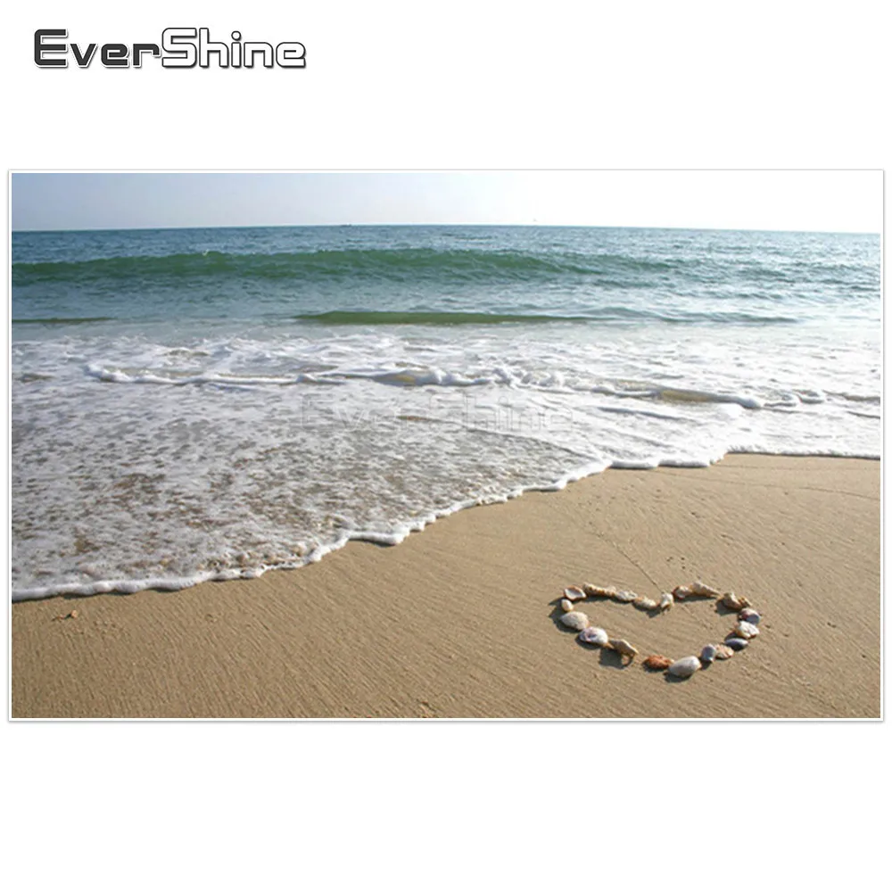 

EverShine Diamond Painting Sea Landscape Diamond Embroidery Pattern Handmade Cross Stitch Diamond Mosaic Rhinestones Home Decor