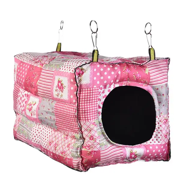 Hook Design Small Pets Cube Cotton Hamster House Cage For Small Animals Squirrel Guinea Pig Chinchilla Rabbit House Supplies 1