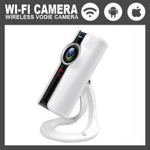 Mini Wifi VR Câmera IP Sem Fio 720 P HD Rede CCTV Câmera de Segurança Em Casa Inteligente 180 panorâmica Proteção Vigilância Cam