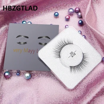 

3D Mink eyelash Messy Cross Thick Natural Fake Eye Lashes Professional Makeup Bigeye Eye Lashes Handmade 1pair Glitter Packaging