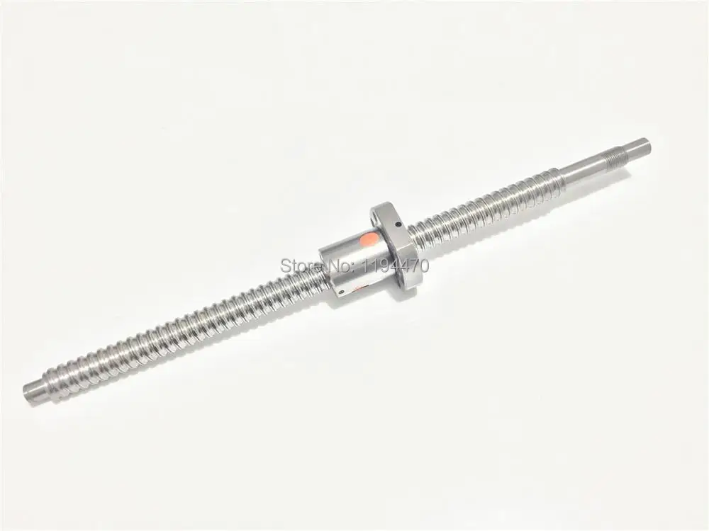 

1pcs Ball Screw SFU1605 RM1605 1605 L 400mm Rolled Ballscrew BK/BF12 End Machined with 1pcs Single Ballnut for CNC