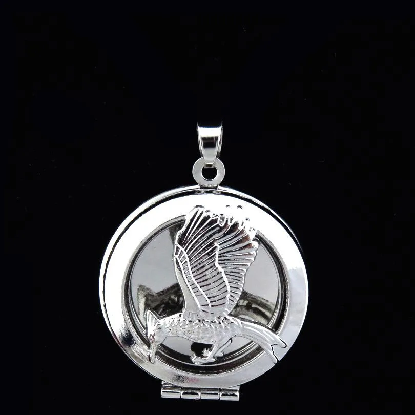 K156 Flying Eagle Hawk Locket Cage Trendy Necklace Jewelry Making ...