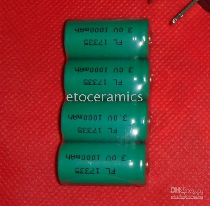 

1000PCS RECHARGEABLE CR123 CR 123 Lithium Battery 3V 1000mA