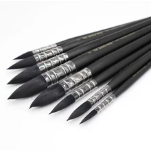1 pièce artiste aquarelle brosse Style français pointu peinture pinceaux pour peinture à la main couleur de l'eau pinceau Art fournitures