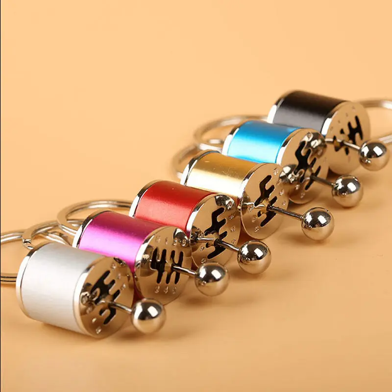 

HOT JSD Car Keyring Metal Mini Auto Car 6-Speed Gearshift Shift Gearbox Keyring Keychain Color Random