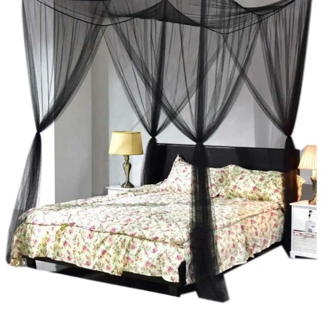 

Fashion 4 Corner Bed Netting Canopy Mosquito Repellent Tent Insect Reject Canopy Bed Curtain 190 x 210 x 240 cm