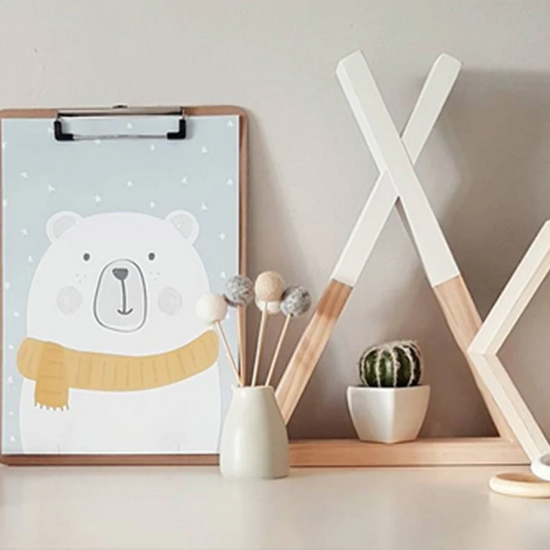 

1 Pcs Wood Wall Storage Shelf Stacks Children Kids Living Room Decoration Frame H99F