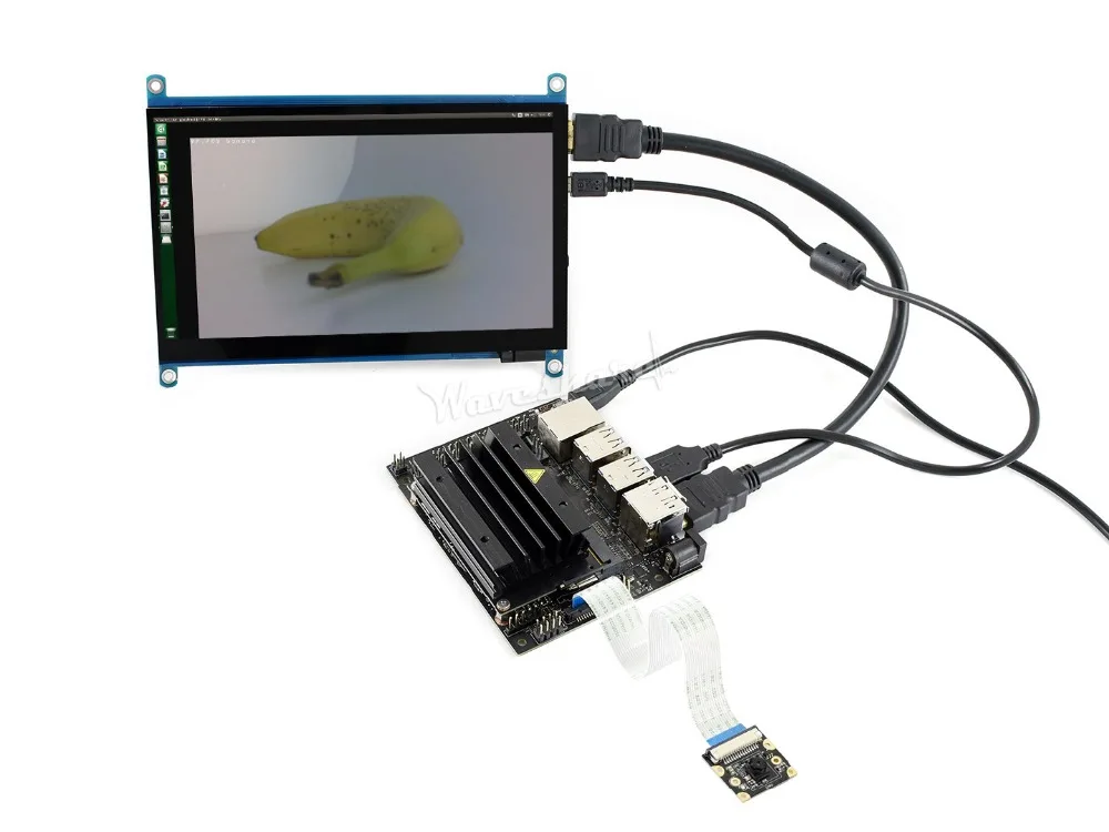 NVIDIA Jetson Nano Developer Kit with Micro SD Card /& 7 inch HDMI LCD /& Camera